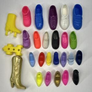 Barbie & Ken Doll Random *Singles* Mismatched Shoes Lot Mattel And Clones